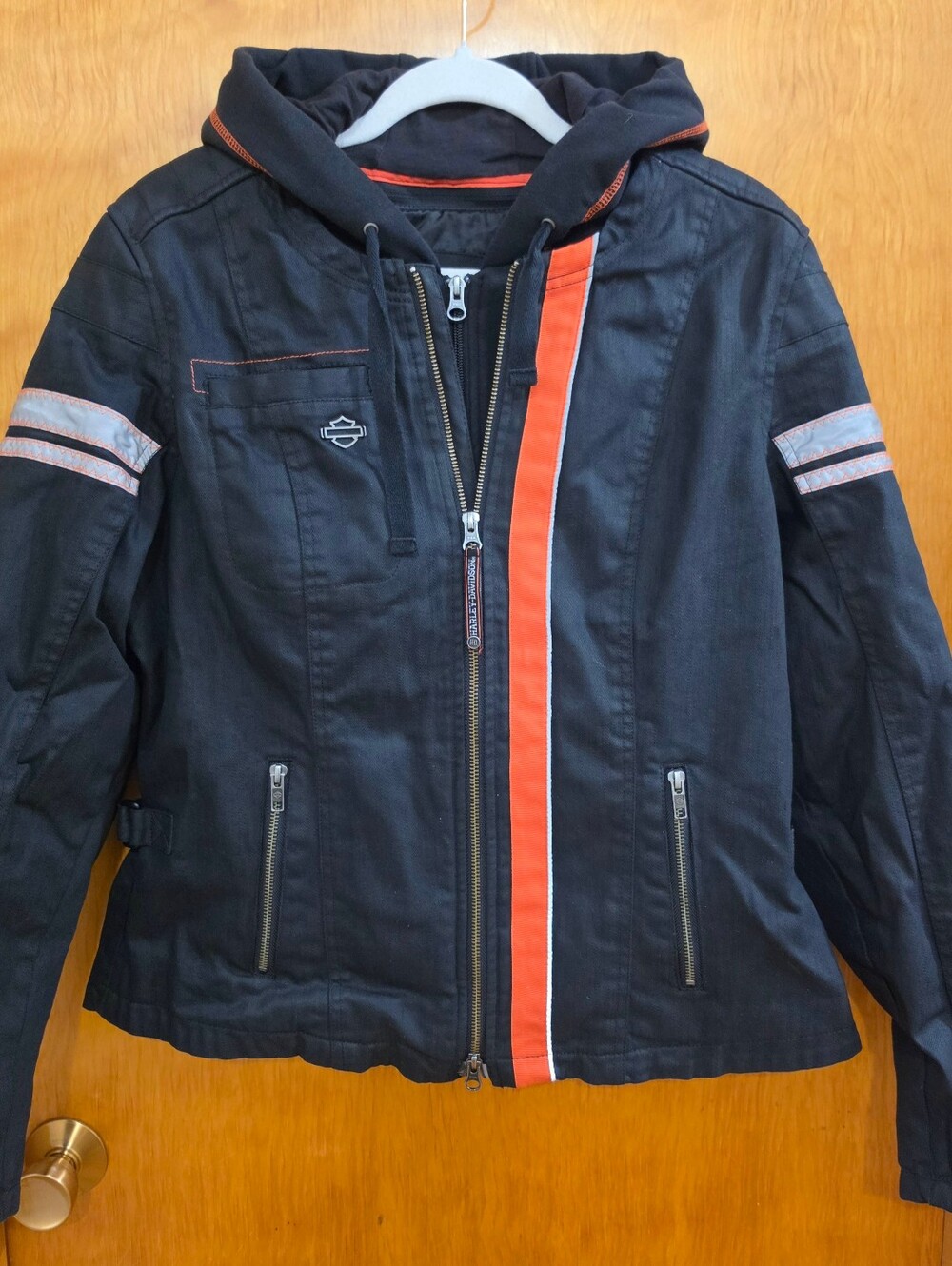 Harley-Davidson - Women's Black/Orange 2-in-1 Riding Jacket